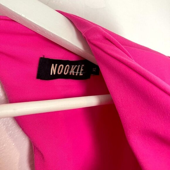 NOOKIE Jewel Gown in Neon Pink Size X-Large - Picture 7 of 15